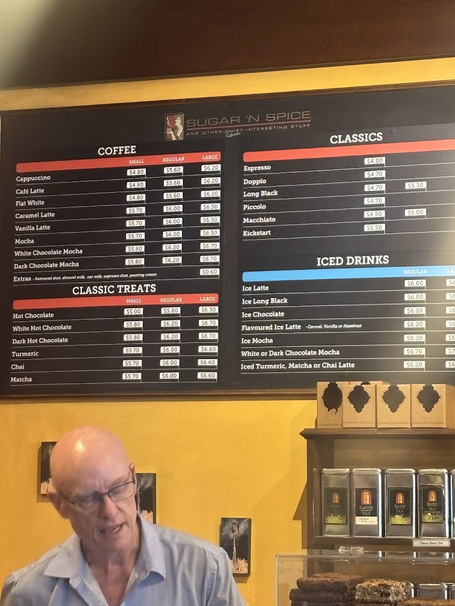 Sugar 'N Spice Cafe Menu 1