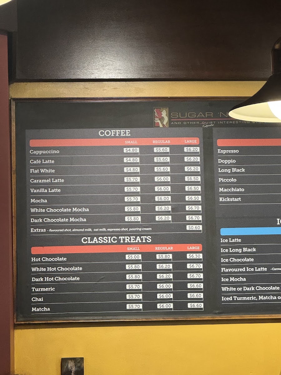 Sugar 'N Spice Cafe Menu 2