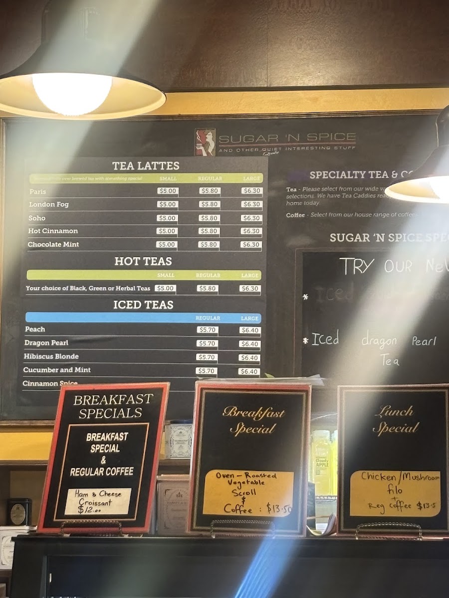 Sugar 'N Spice Cafe Menu 3
