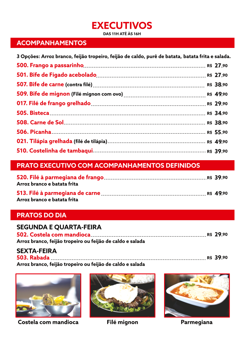 MORENO BAR Menu 5