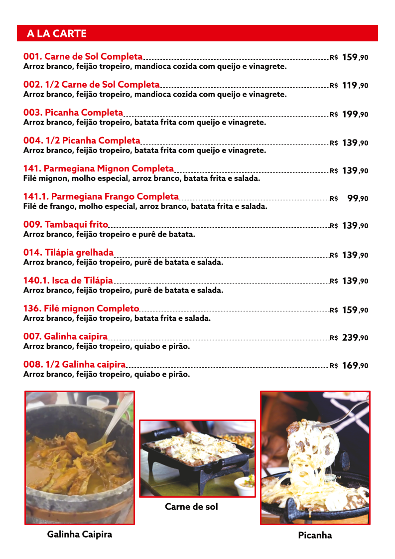 MORENO BAR Menu 6