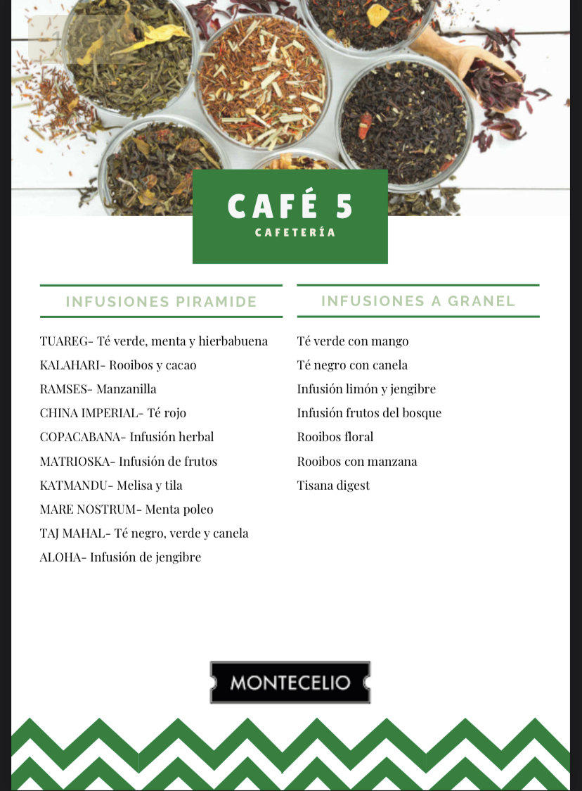 Café 5 Menu 2