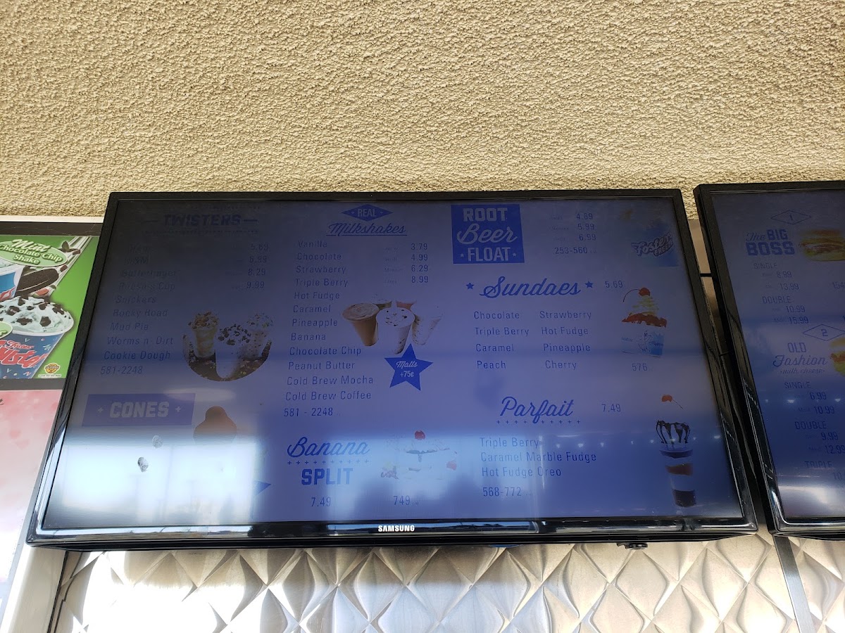 Fosters Freeze Menu 8