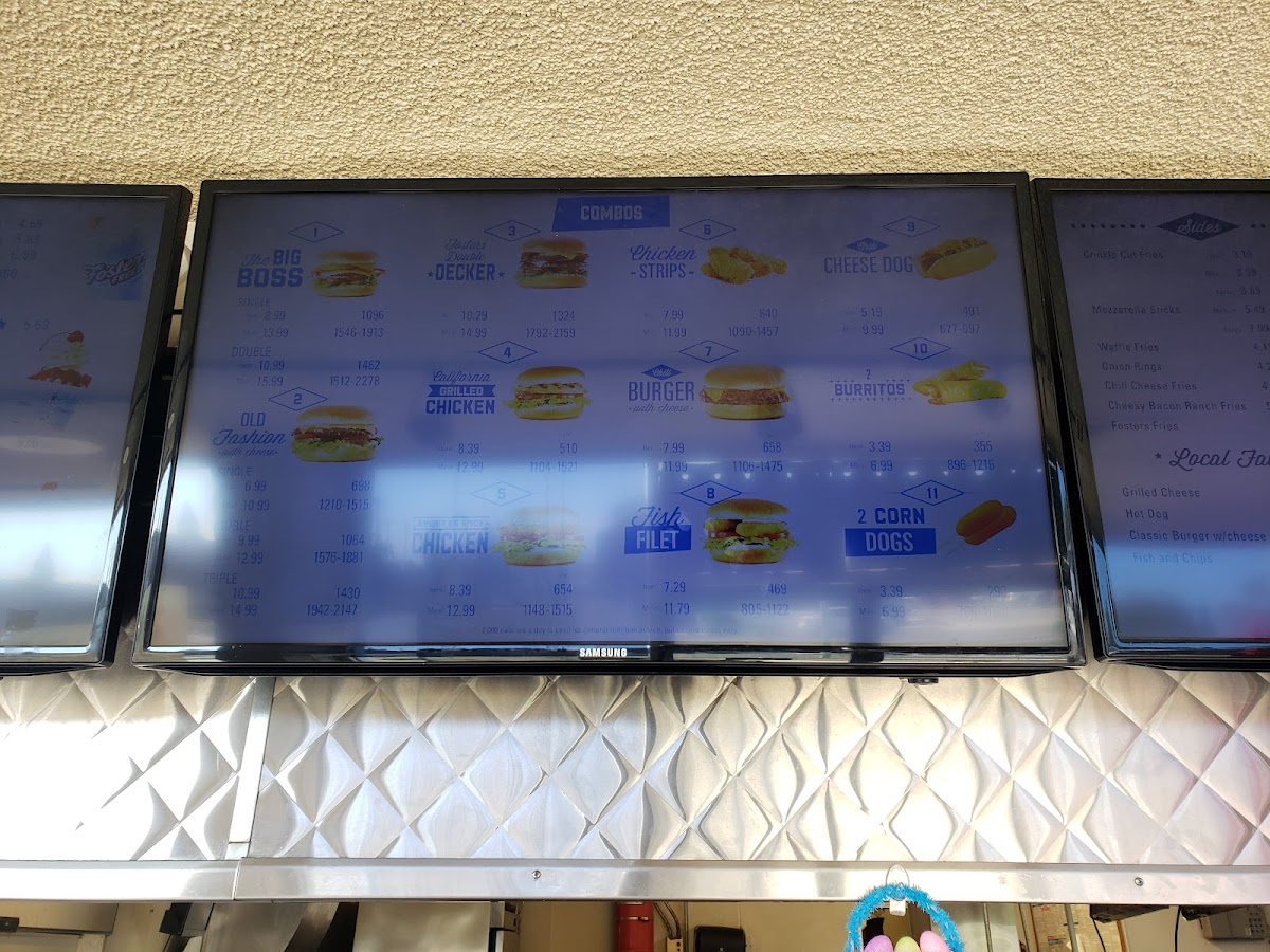 Fosters Freeze Menu 9