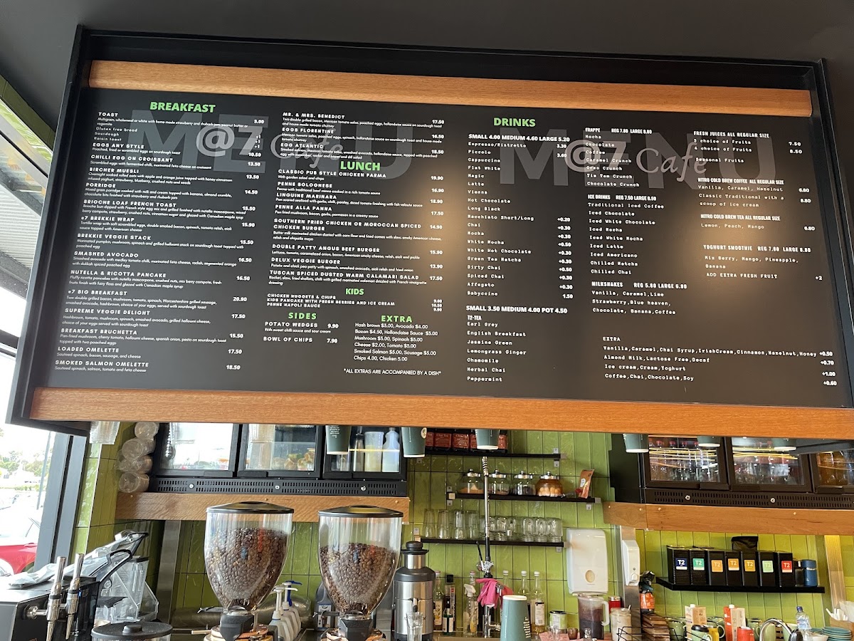 @7 cafe Menu 1