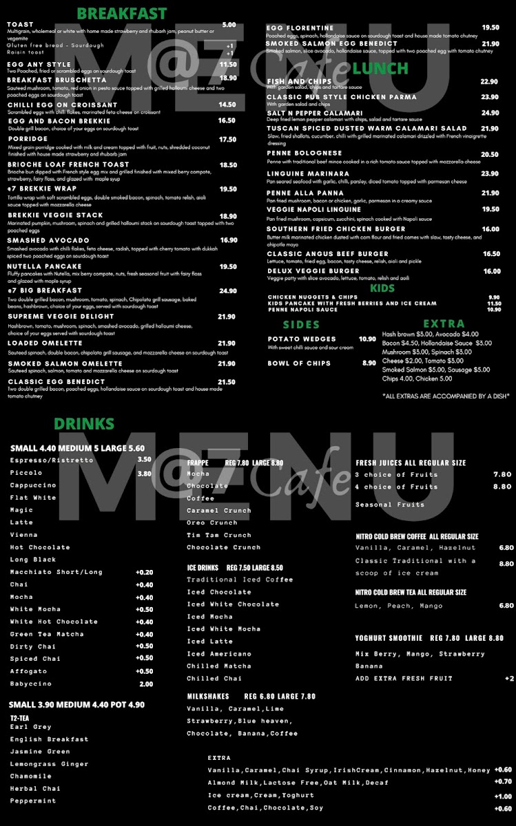 @7 cafe Menu 4