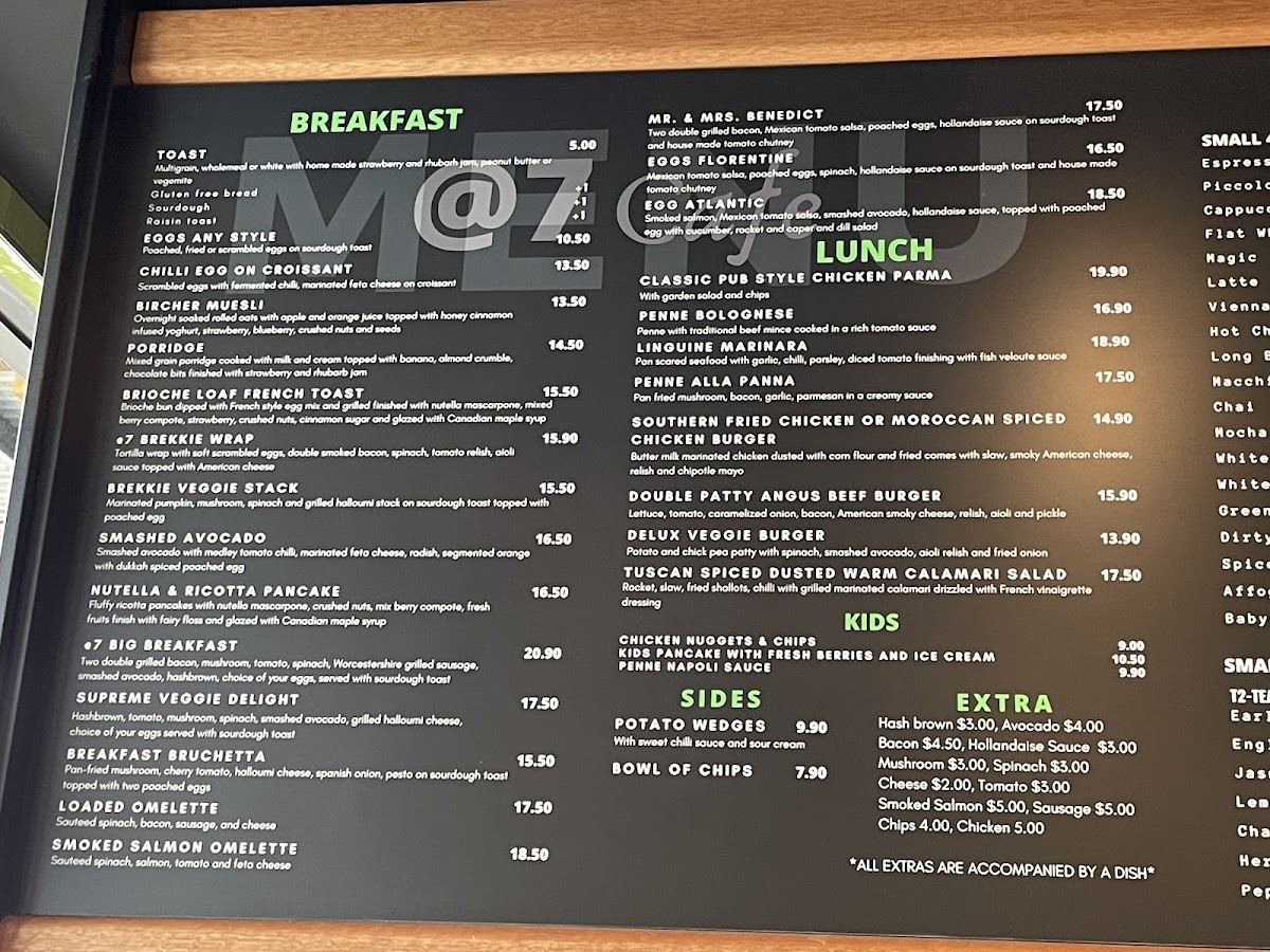 @7 cafe Menu 5