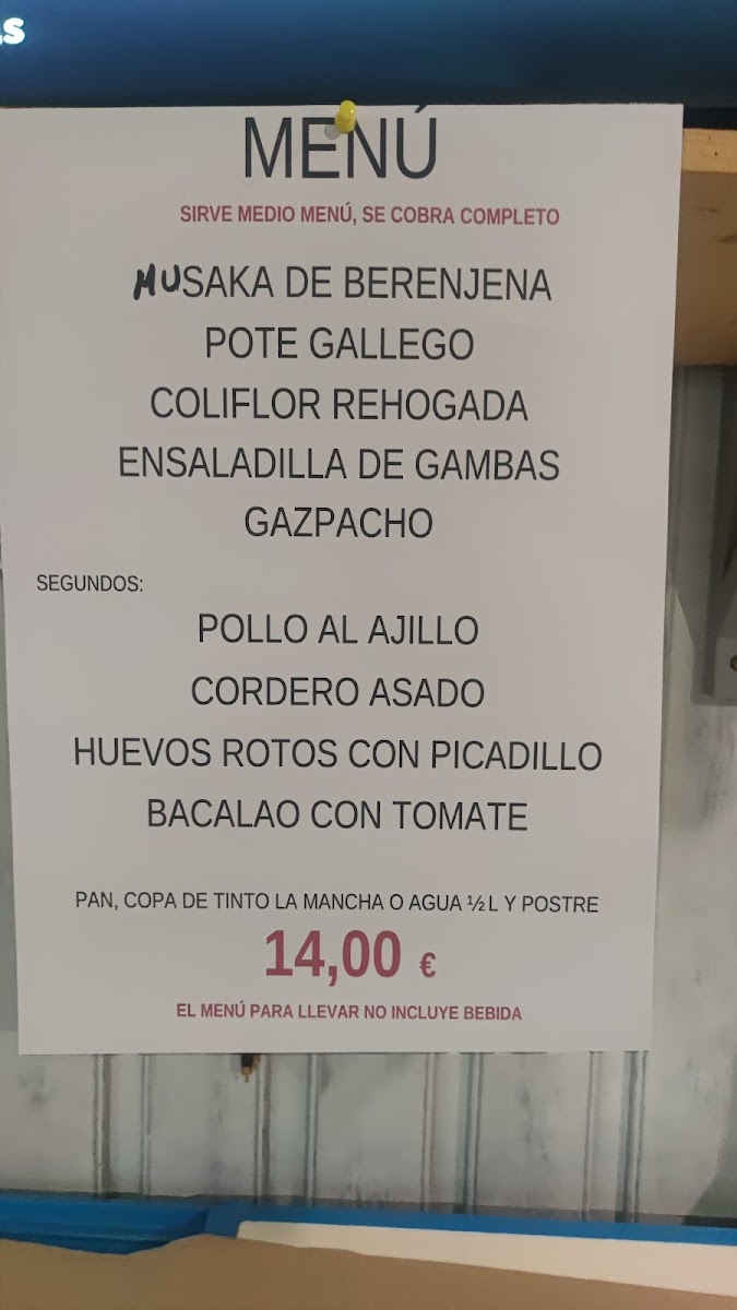Restaurante Miratoros Menu 2