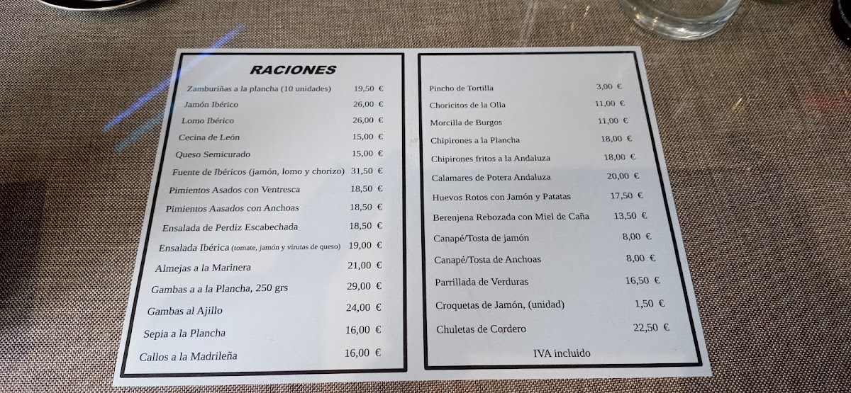 Restaurante Miratoros Menu 3