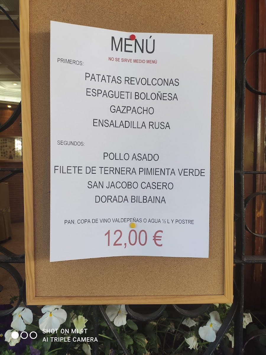 Restaurante Miratoros Menu 5