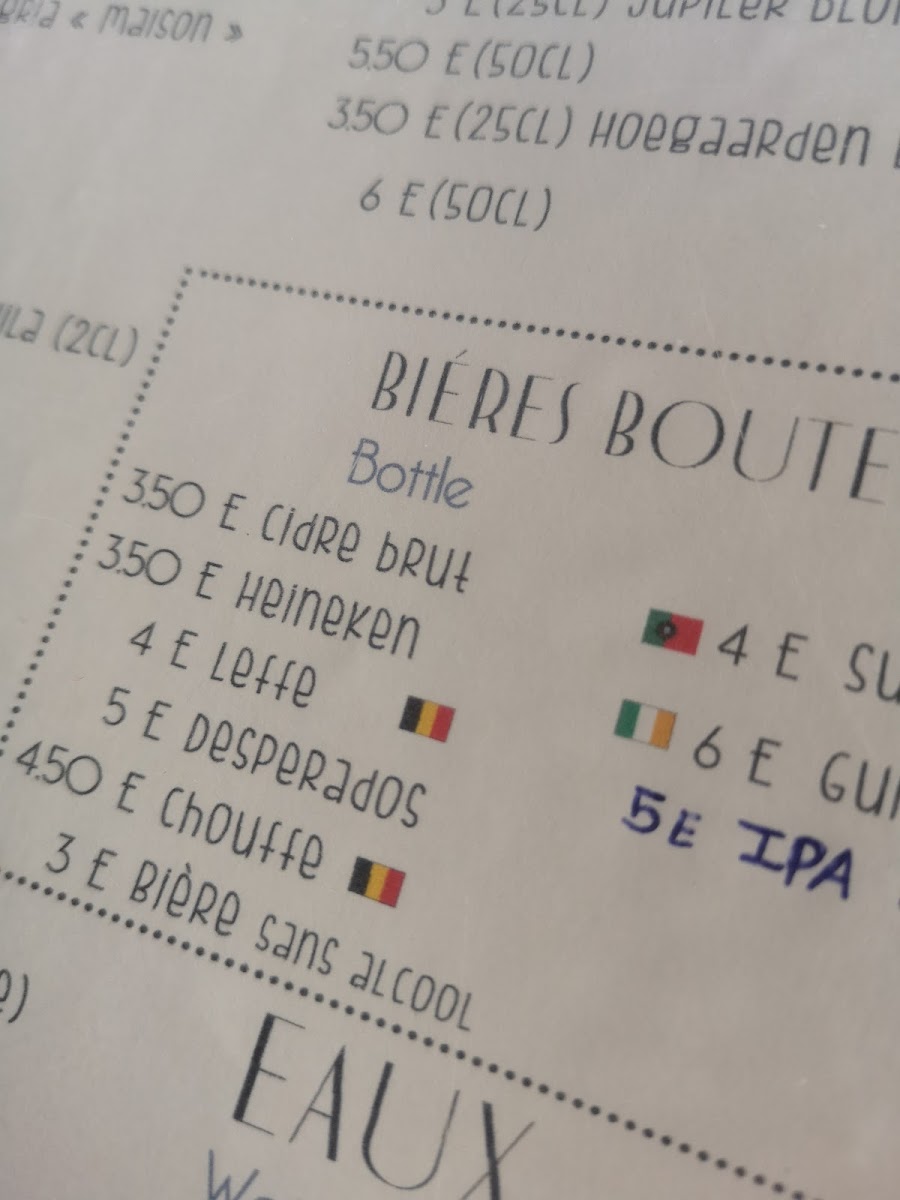 Restaurant Moules & Cie Menu 2