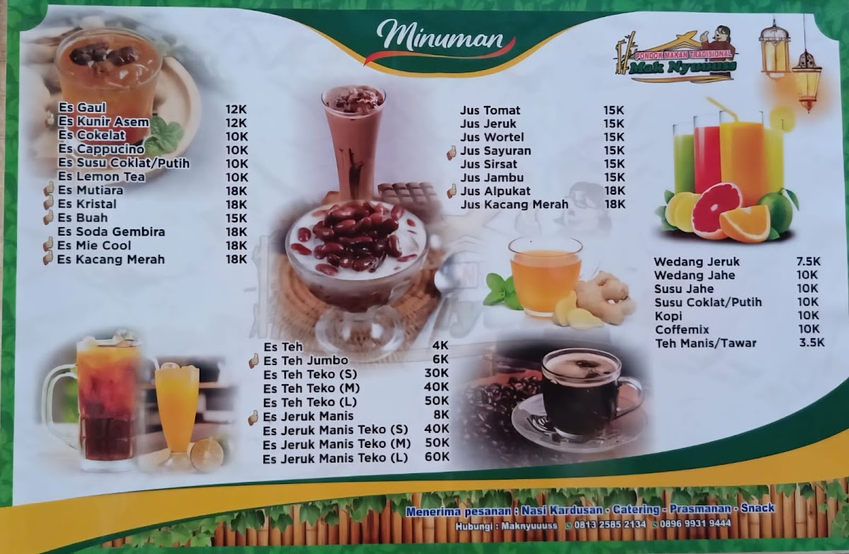Mak Nyuuuss Pondok Makan Tradisional Menu 1