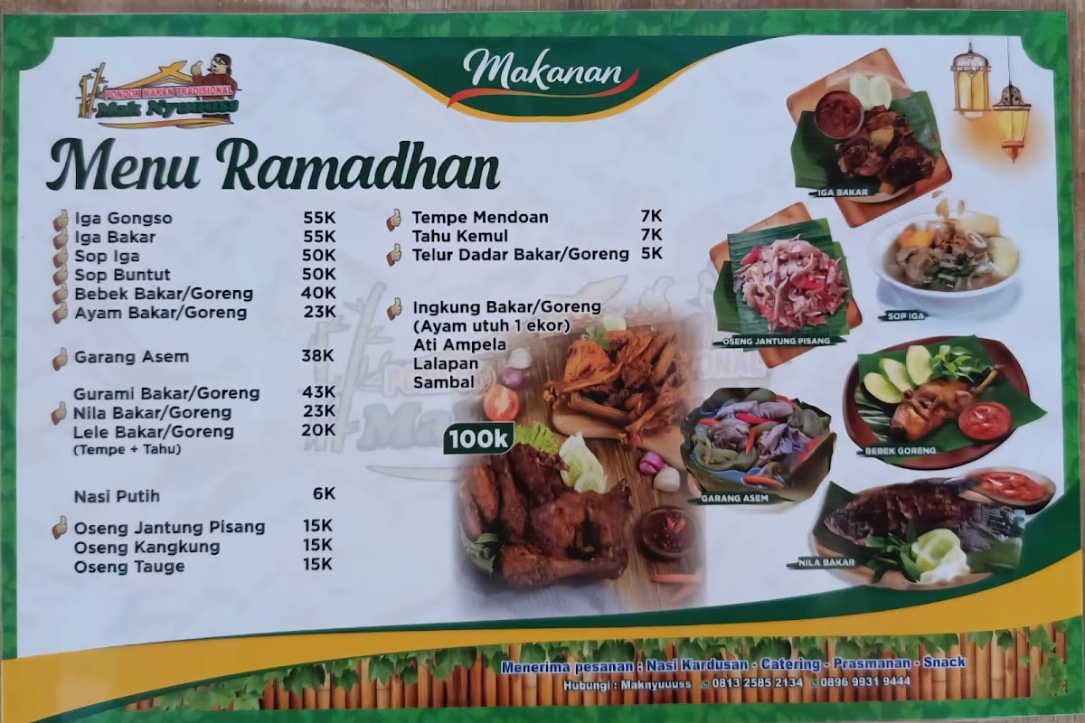 Mak Nyuuuss Pondok Makan Tradisional Menu 3