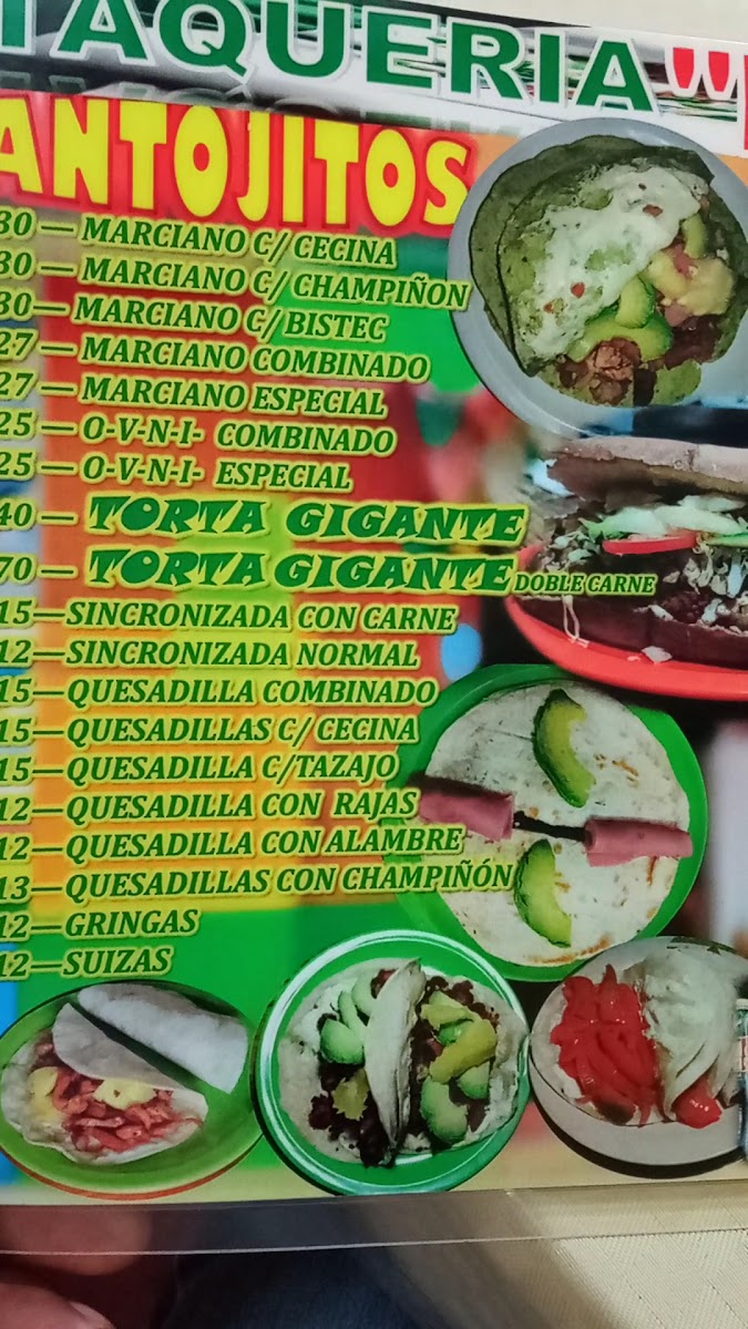 Taqueria ''EL GALLO'' Menu 1