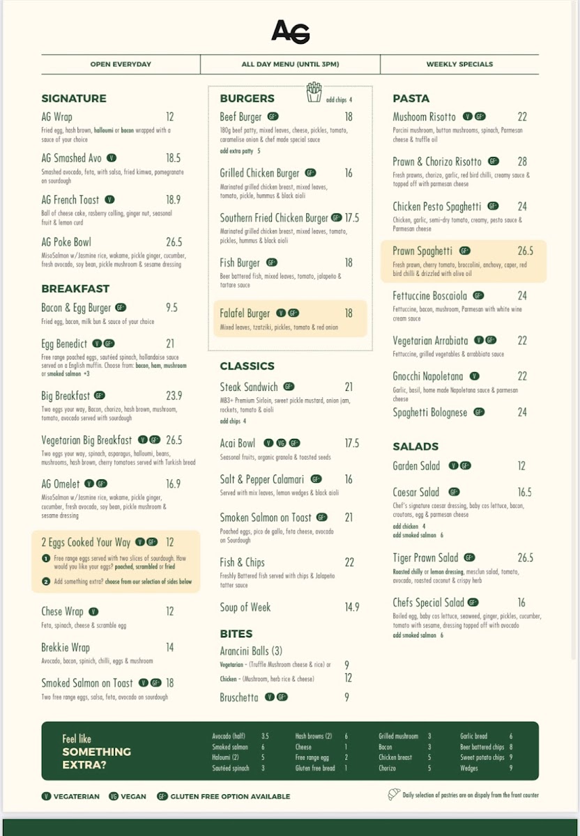 Assembly Ground Menu 1