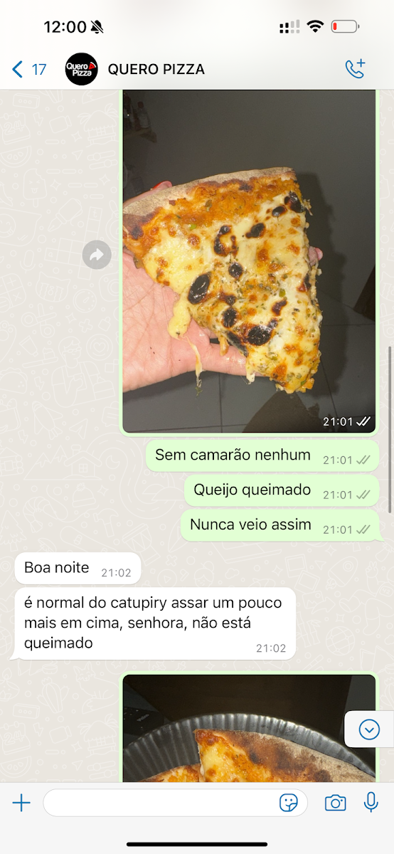 Quero Pizza Menu 3