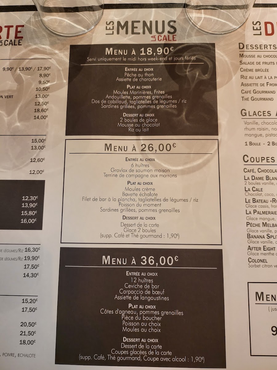 La Cale Menu 7