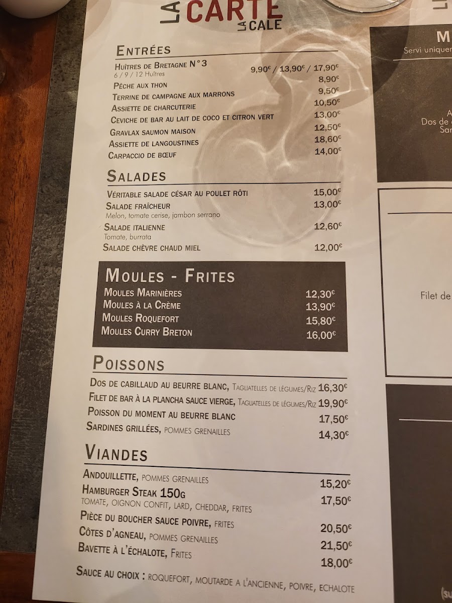 La Cale Menu 8