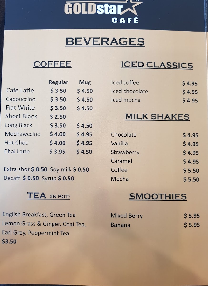 Gold Star Cafe Lynbrook Menu 5