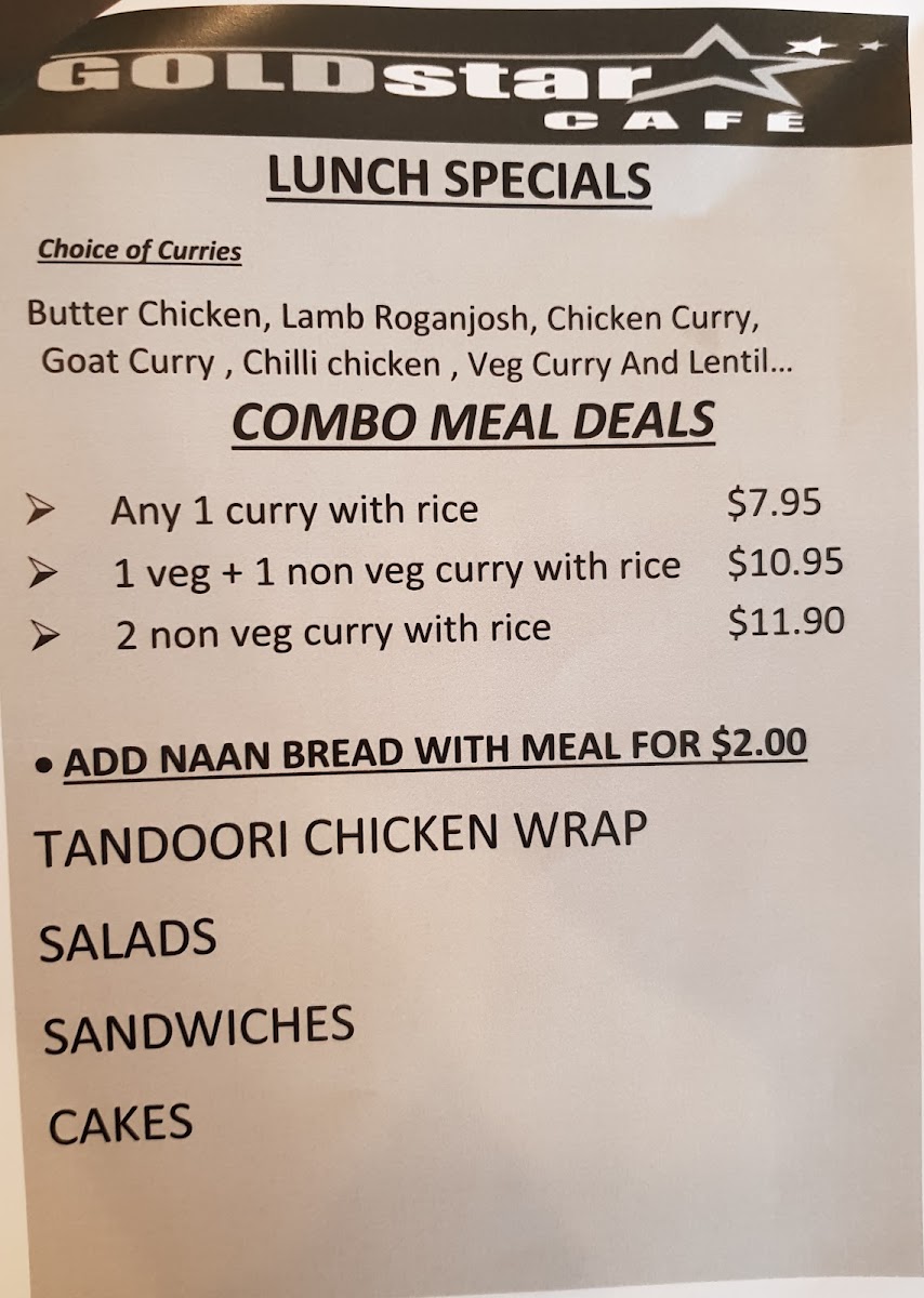 Gold Star Cafe Lynbrook Menu 6