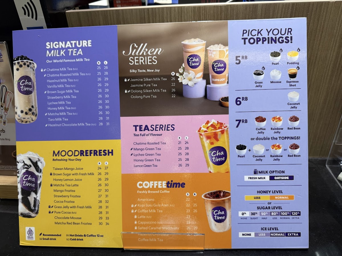Chatime - Pluit Village Jakarta Menu 1