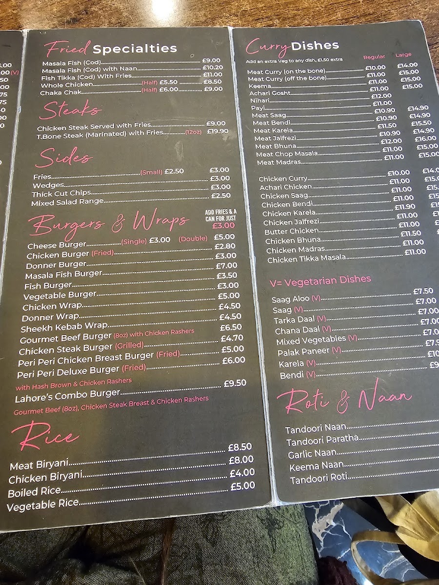 Lahore Village Restaurant Menu 5