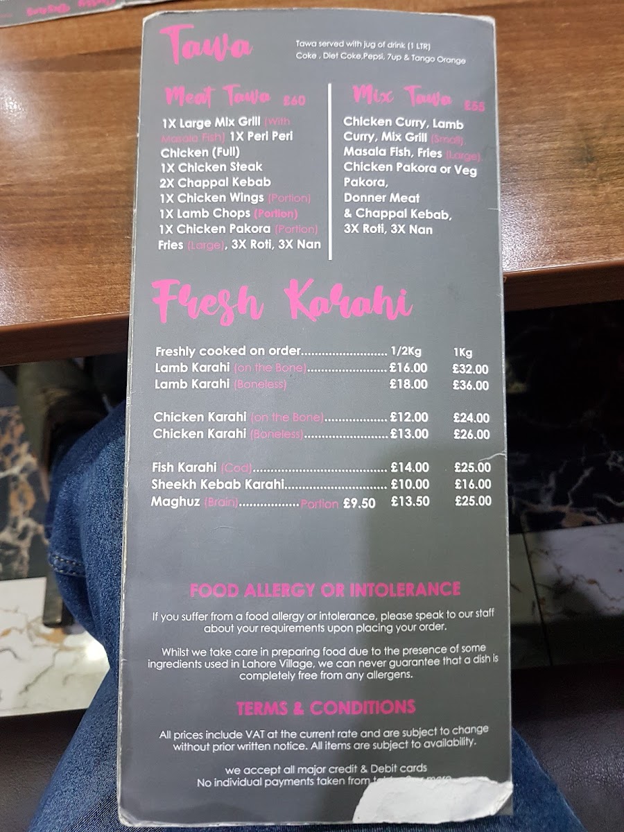 Lahore Village Restaurant Menu 8