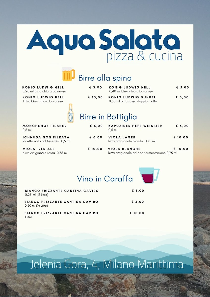 Aqua Salata Pizza & cucina Menu 3