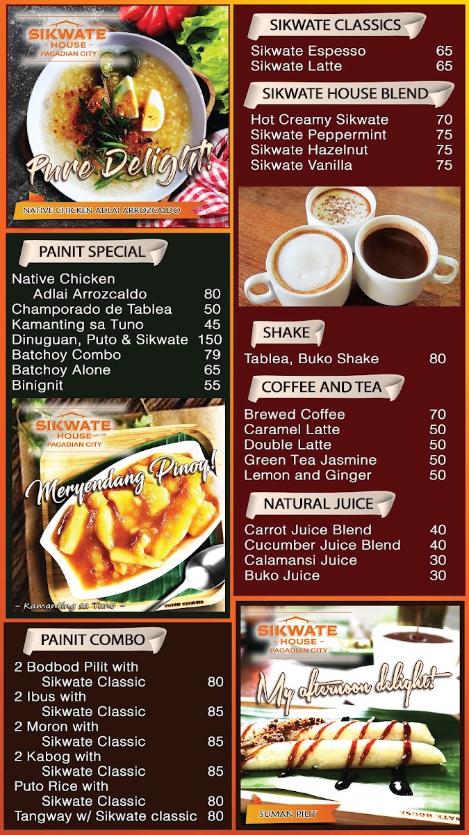 Sikwate House Menu 2