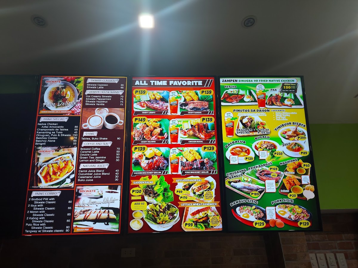 Sikwate House Menu 4