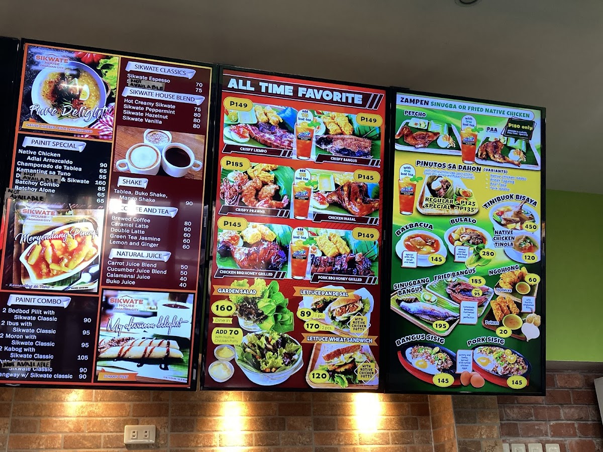 Sikwate House Menu 5