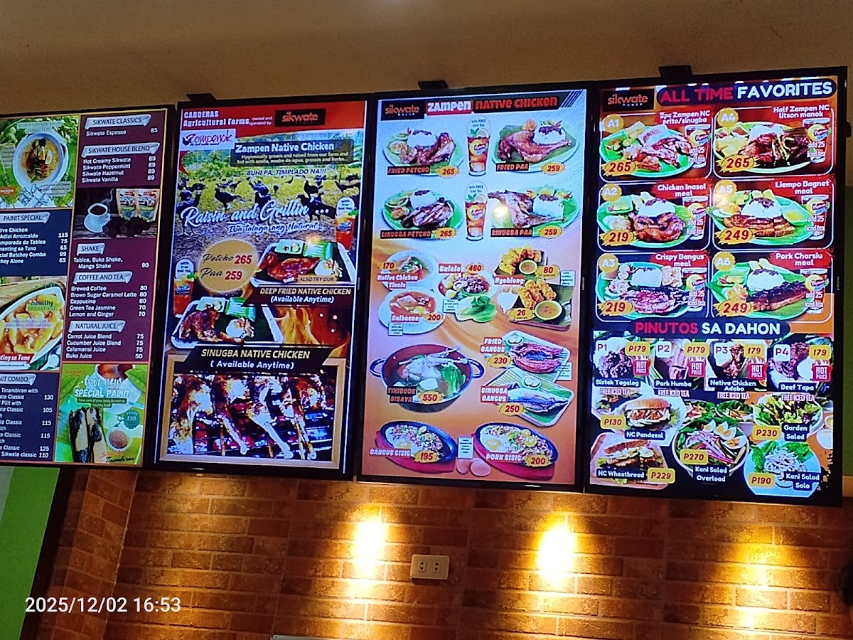 Sikwate House Menu 9