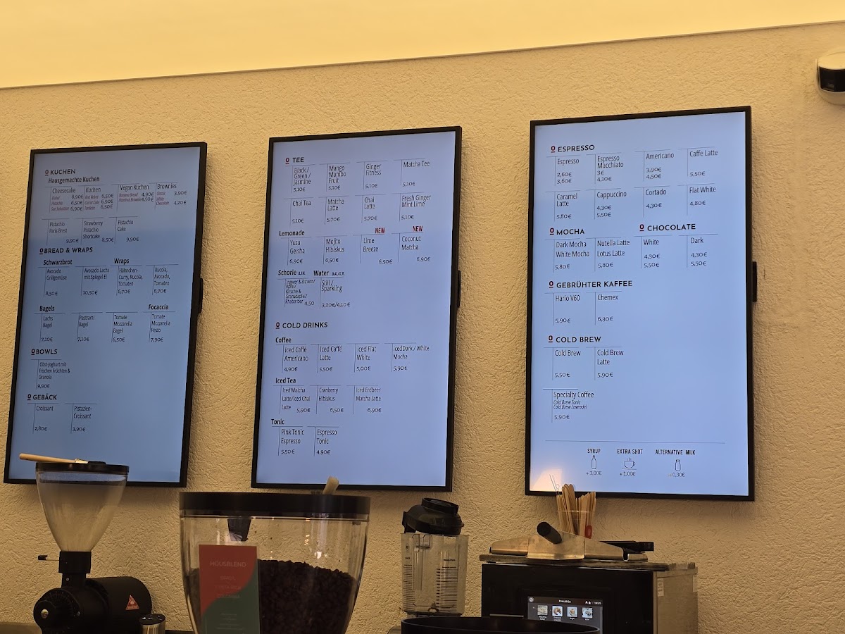 Espressolab Menu 4