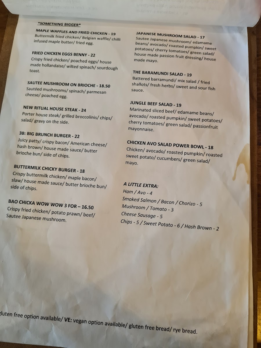 New Ritual Cafe Menu 8