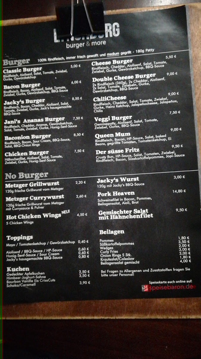 LYNCHBURG Menu 7
