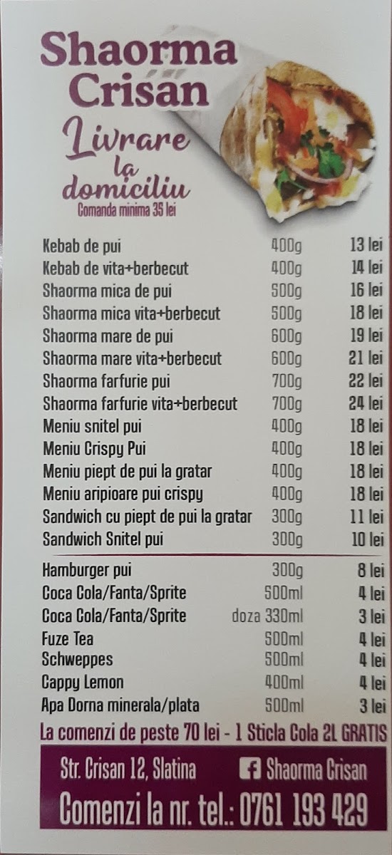 Manuel Shaorma Menu 3