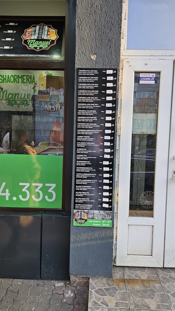 Manuel Shaorma Menu 4