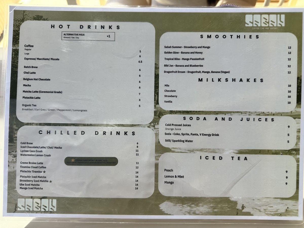 Sabah Eatery Menu 7