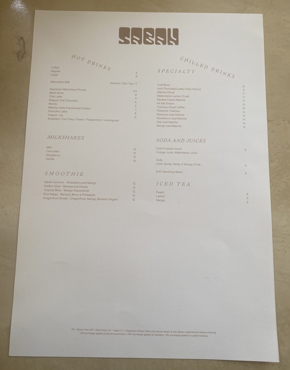 Sabah Eatery Menu 9