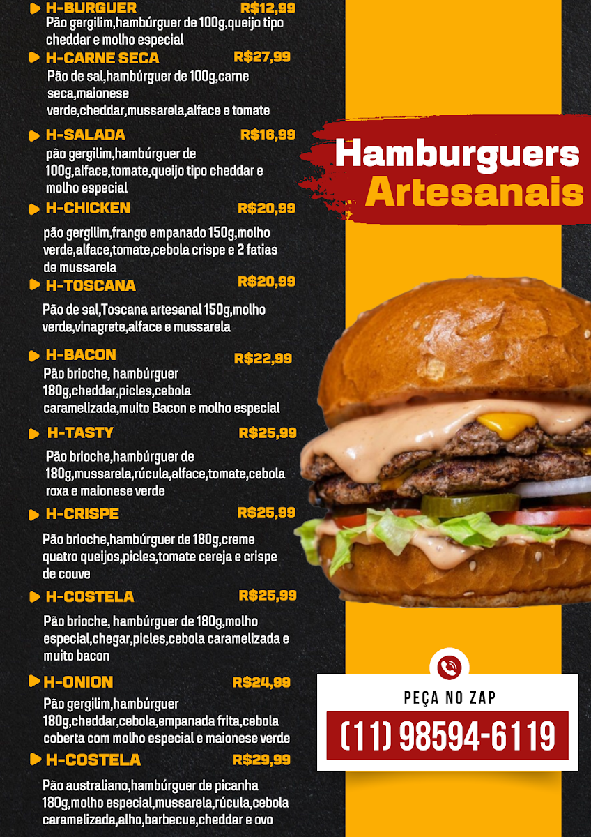 Hamburgueria dog açaí Menu 2