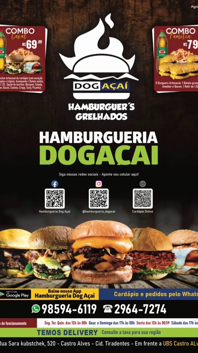 Hamburgueria dog açaí Menu 4