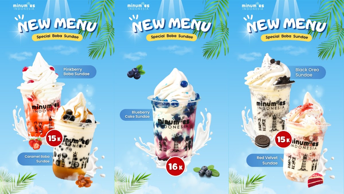 Minum Es Indonesia Tanah Sereal Menu 3