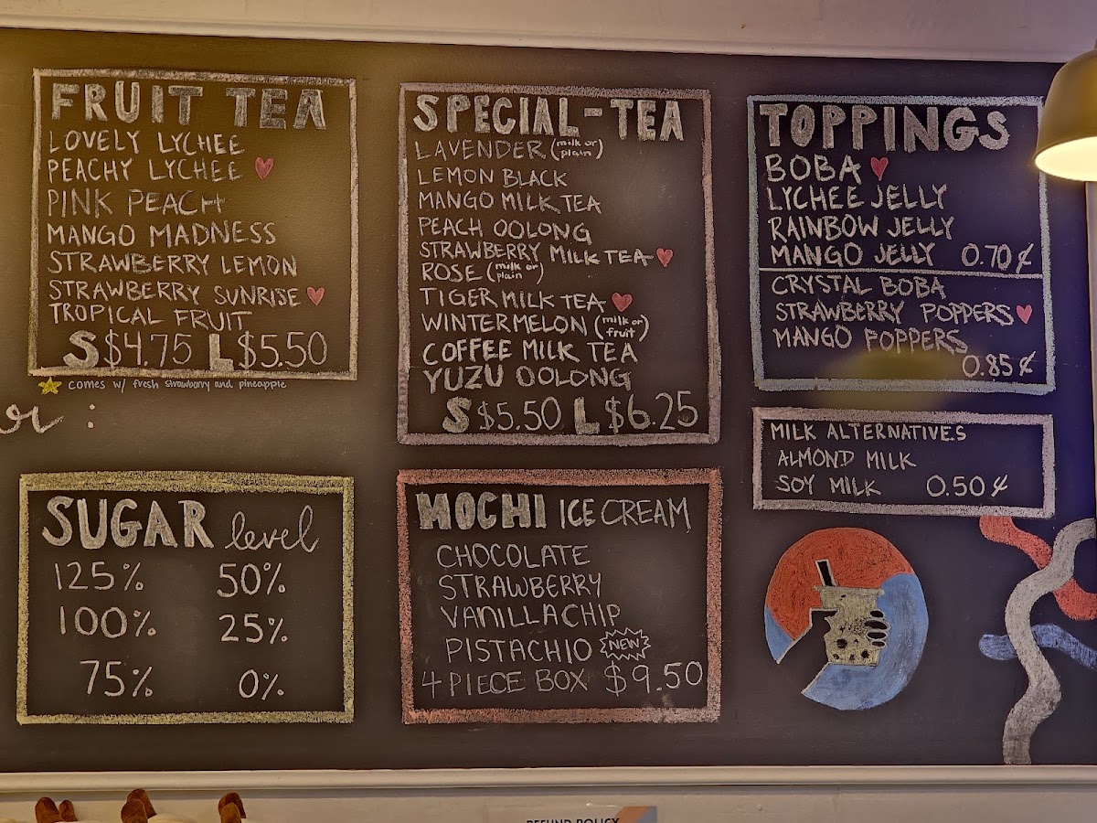 B&K Tea Cafe Menu 1