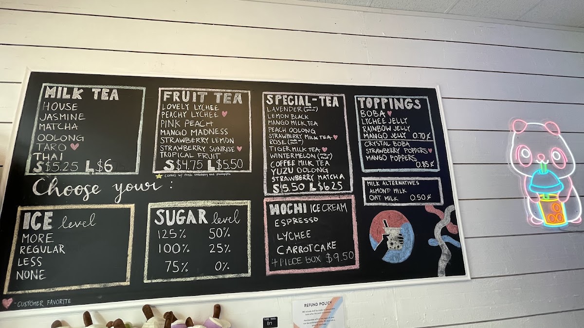 B&K Tea Cafe Menu 2