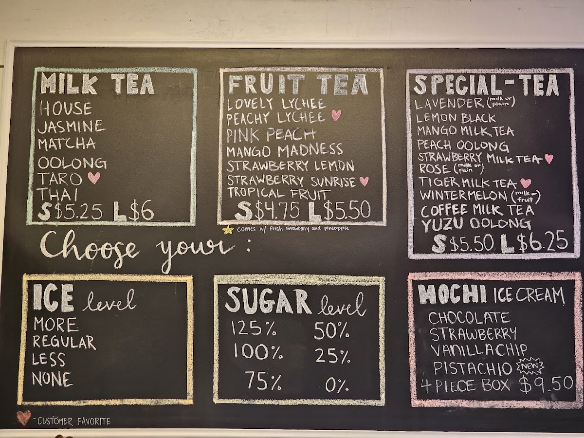 B&K Tea Cafe Menu 3