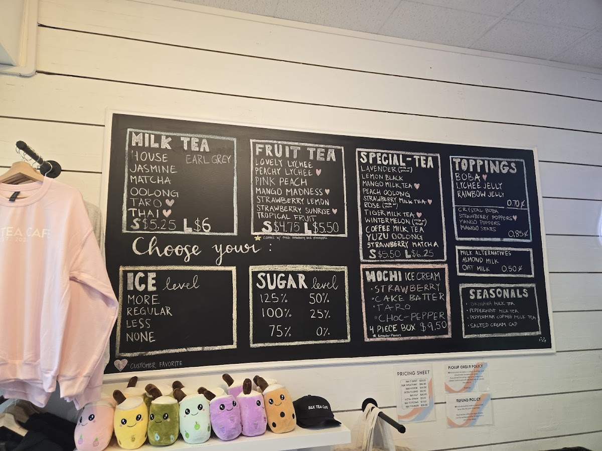 B&K Tea Cafe Menu 4