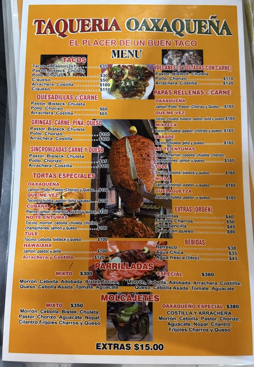 Taqueria Oaxaqueña Mazatlan Menu 1