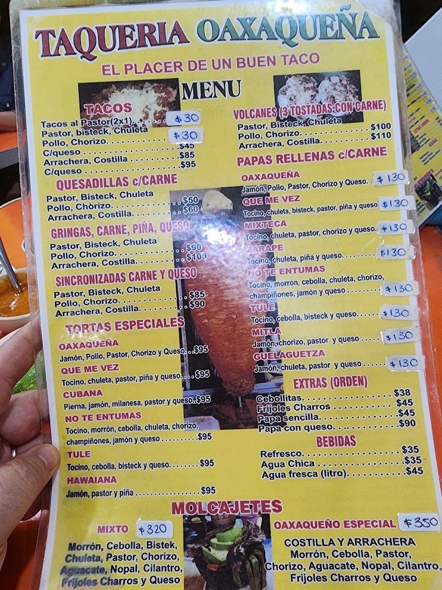 Taqueria Oaxaqueña Mazatlan Menu 3