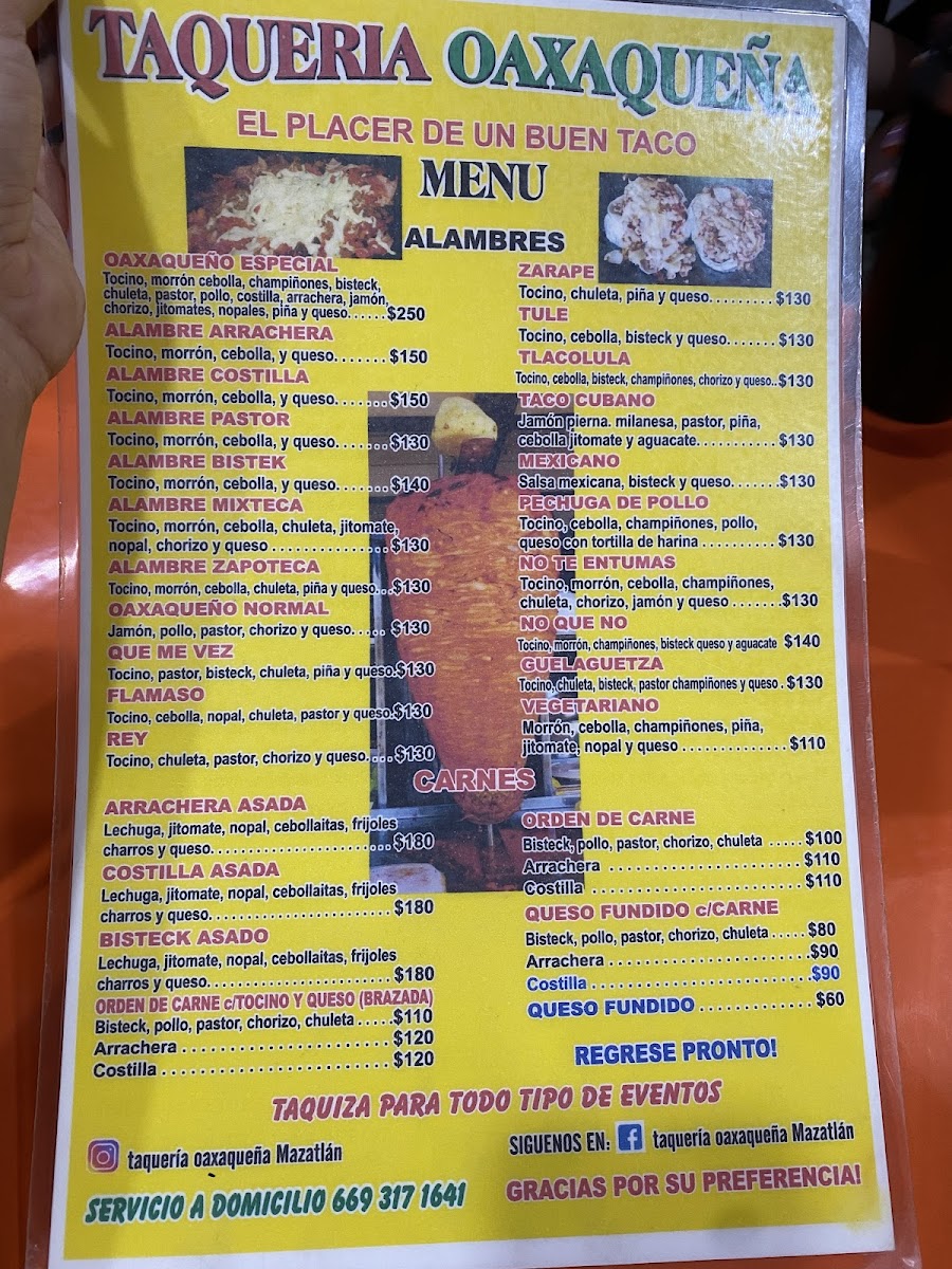 Taqueria Oaxaqueña Mazatlan Menu 4