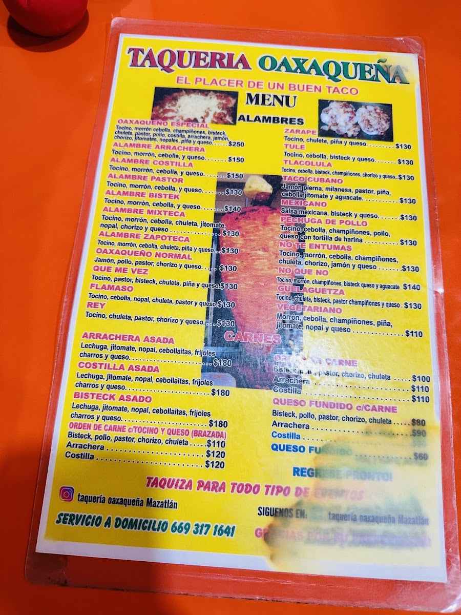 Taqueria Oaxaqueña Mazatlan Menu 5